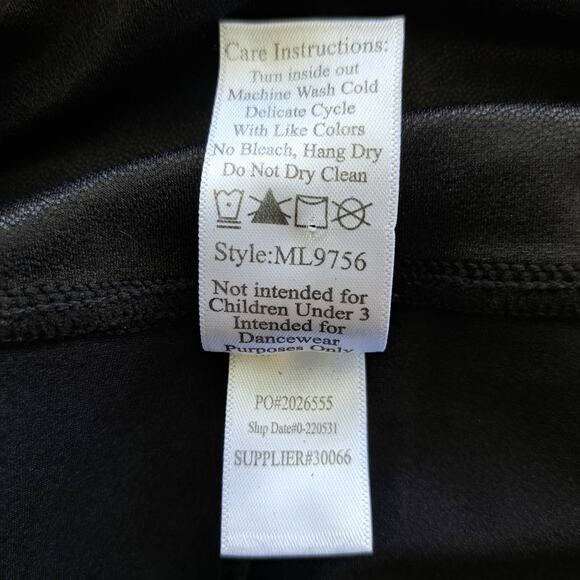 M Balera Black Shiny Leggings - Picture 6 of 8